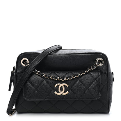 Chanel Caviar Quilted Small In & Out Camera Case Black 1 of 9