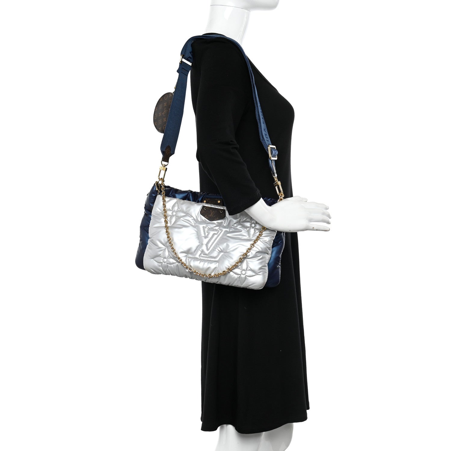 Louis Vuitton Econyl Monogram Pillow Maxi Multi Pochette Accessories Navy Silver 2 of 13