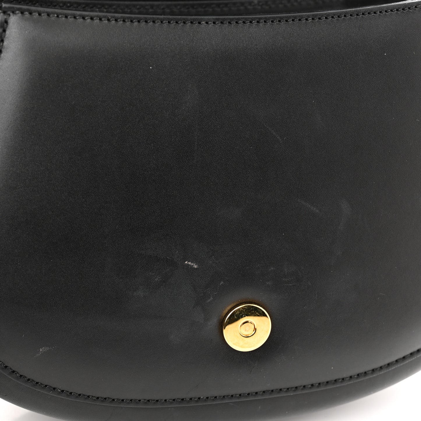 Charisma Calfskin Gucci Embossed Shoulder Flap Bag Black