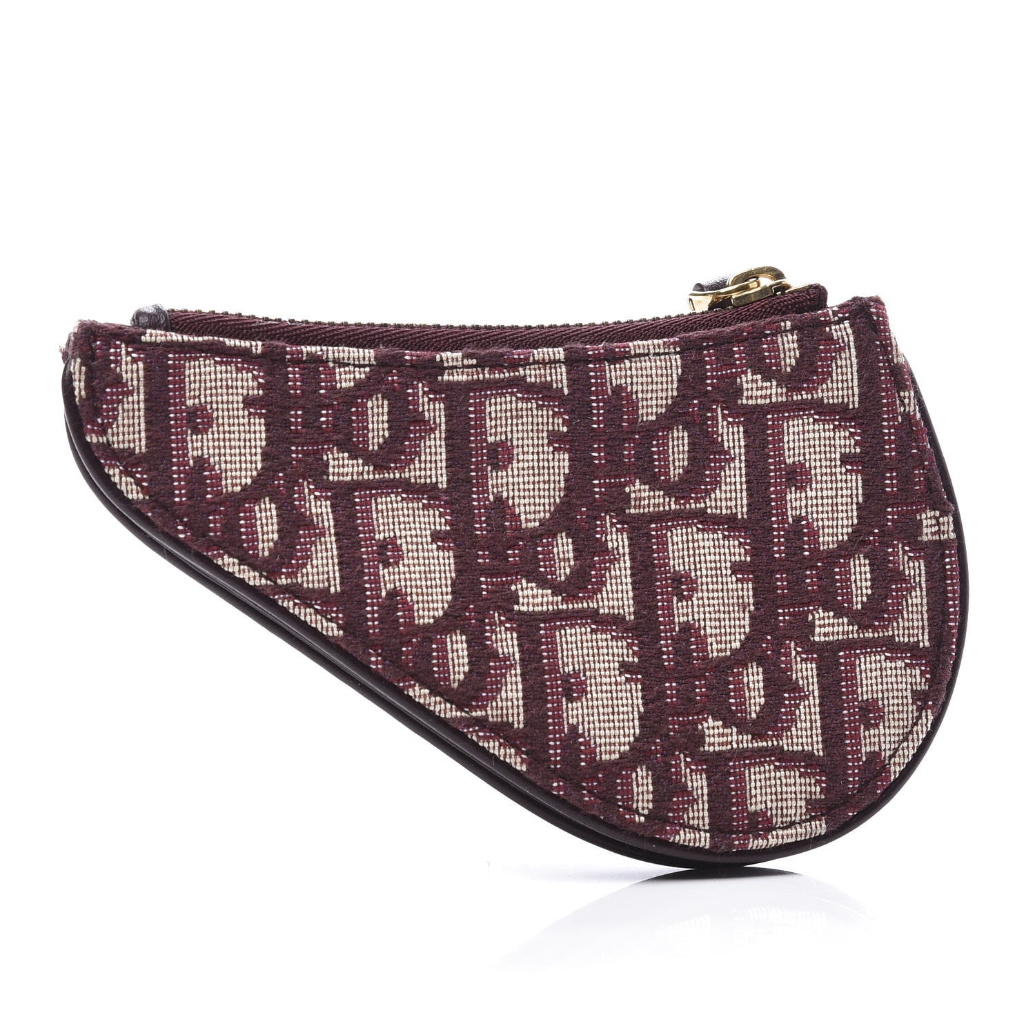 Christian Dior Oblique Saddle Coin Purse Bordeaux 8 of 11