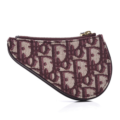 Christian Dior Oblique Saddle Coin Purse Bordeaux 8 of 11