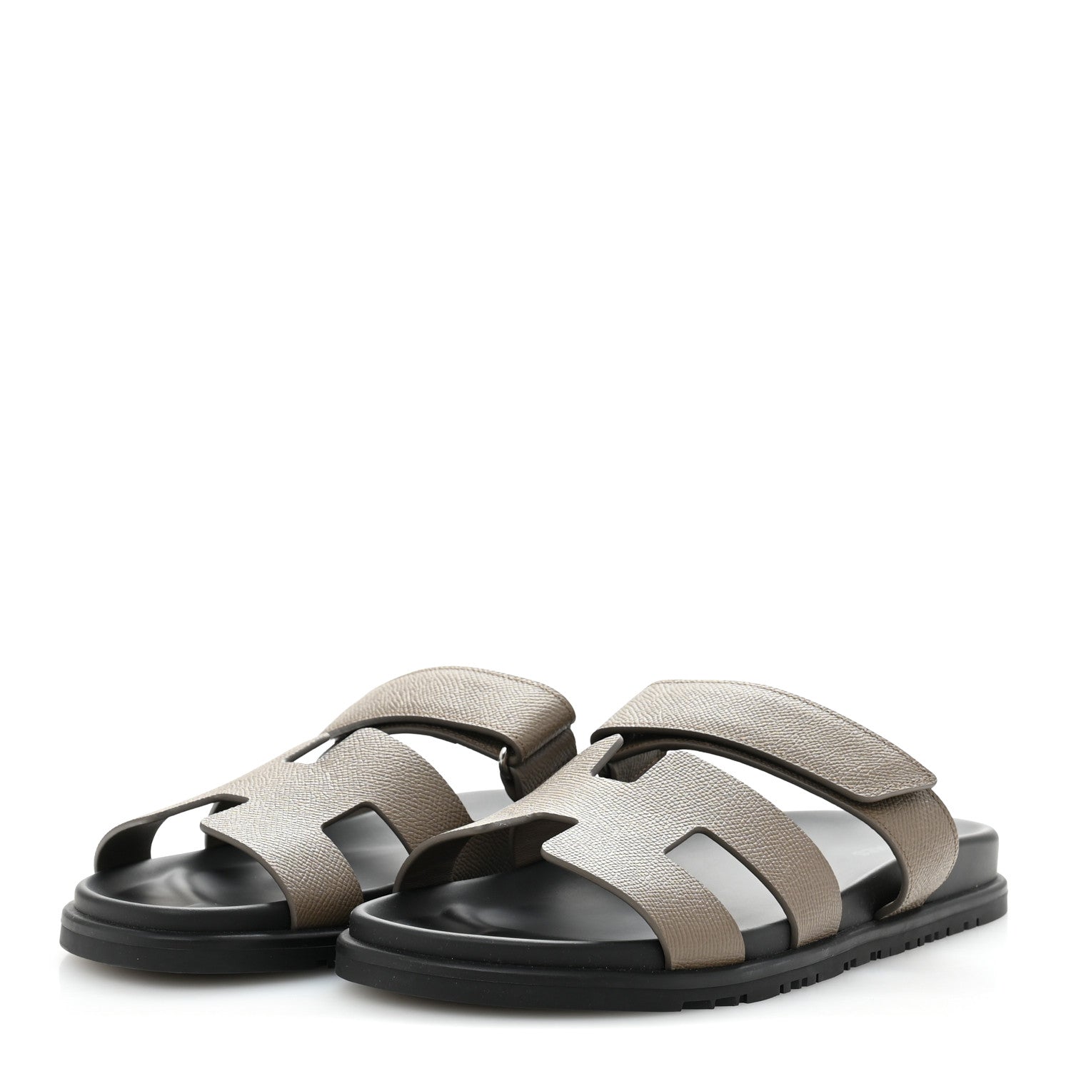 Hermes Epsom Womens Chypre Sandals 41 Etoupe 4 of 10