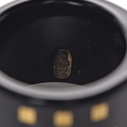 Chanel Resin CC Ring 6 Black 4 of 5