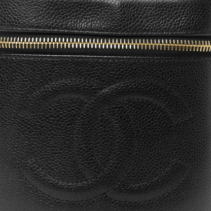 Chanel Caviar Vanity Cosmetic Case Black 9 of 10