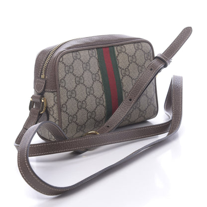 Gucci GG Supreme Monogram Web Mini Ophidia Shoulder Bag Brown 3 of 11