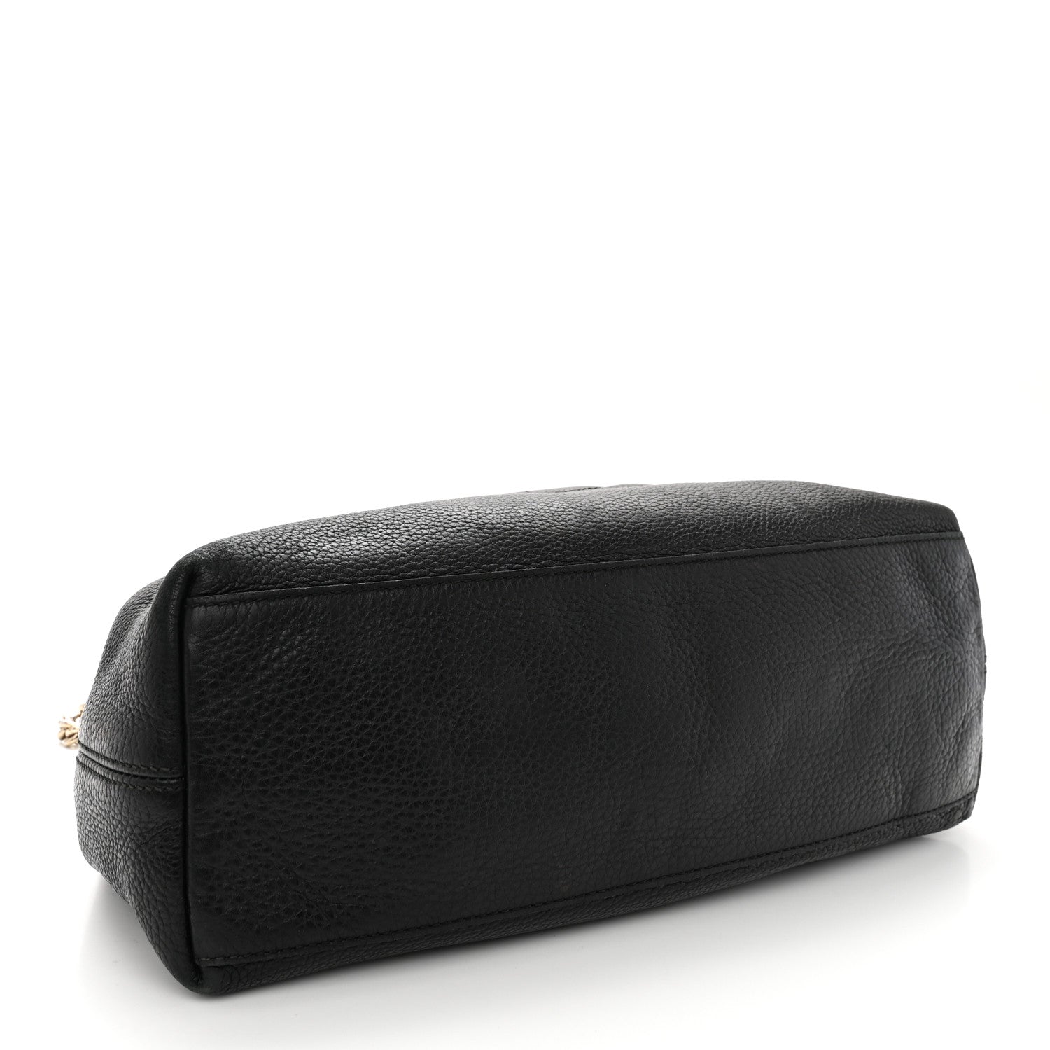 Gucci Pebbled Calfskin Medium Soho Chain Shoulder Bag Black 4 of 14