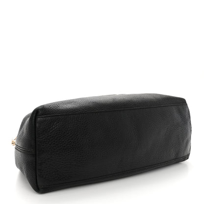 Gucci Pebbled Calfskin Medium Soho Chain Shoulder Bag Black 4 of 14