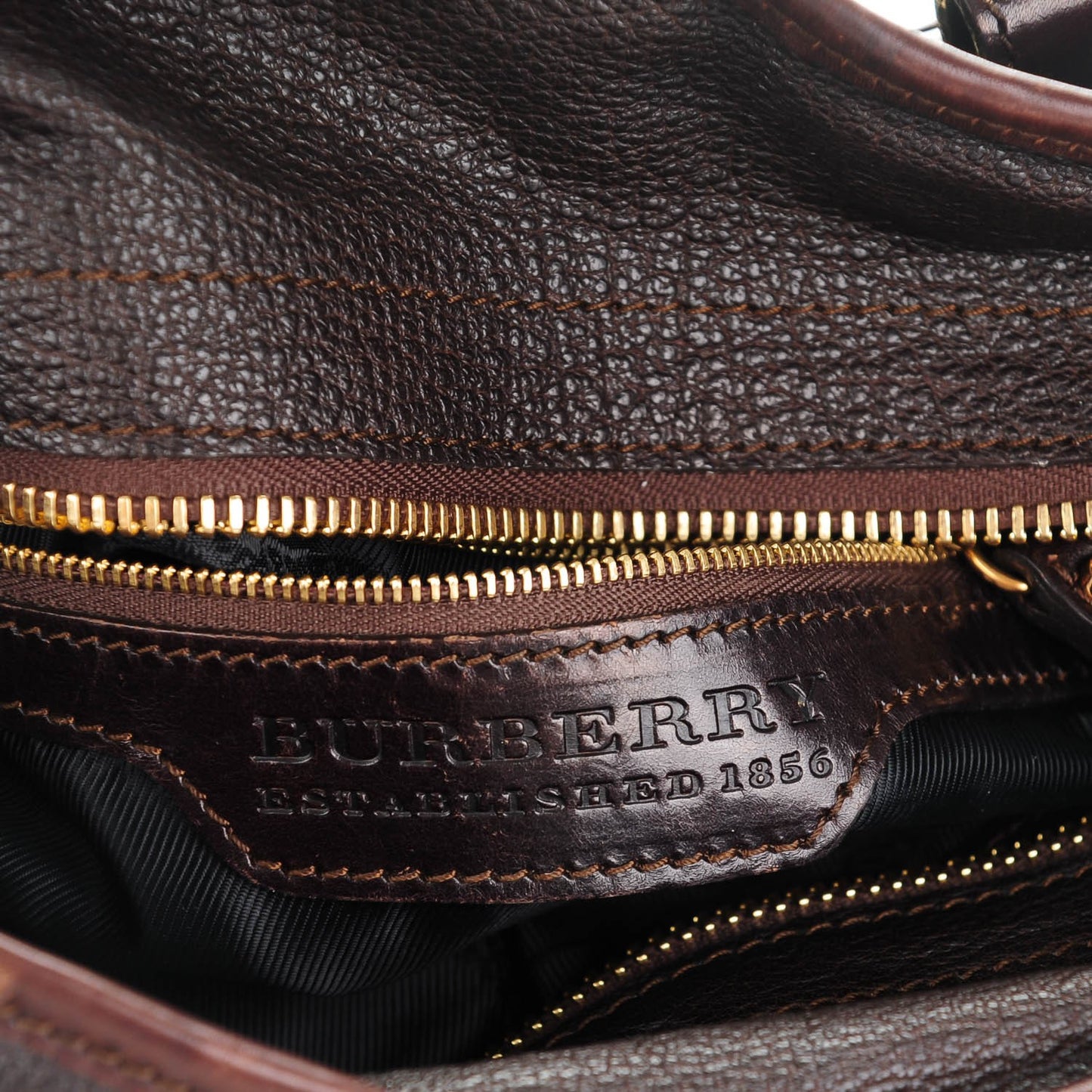 Calfskin Metal Stitch Lowry Chocolate