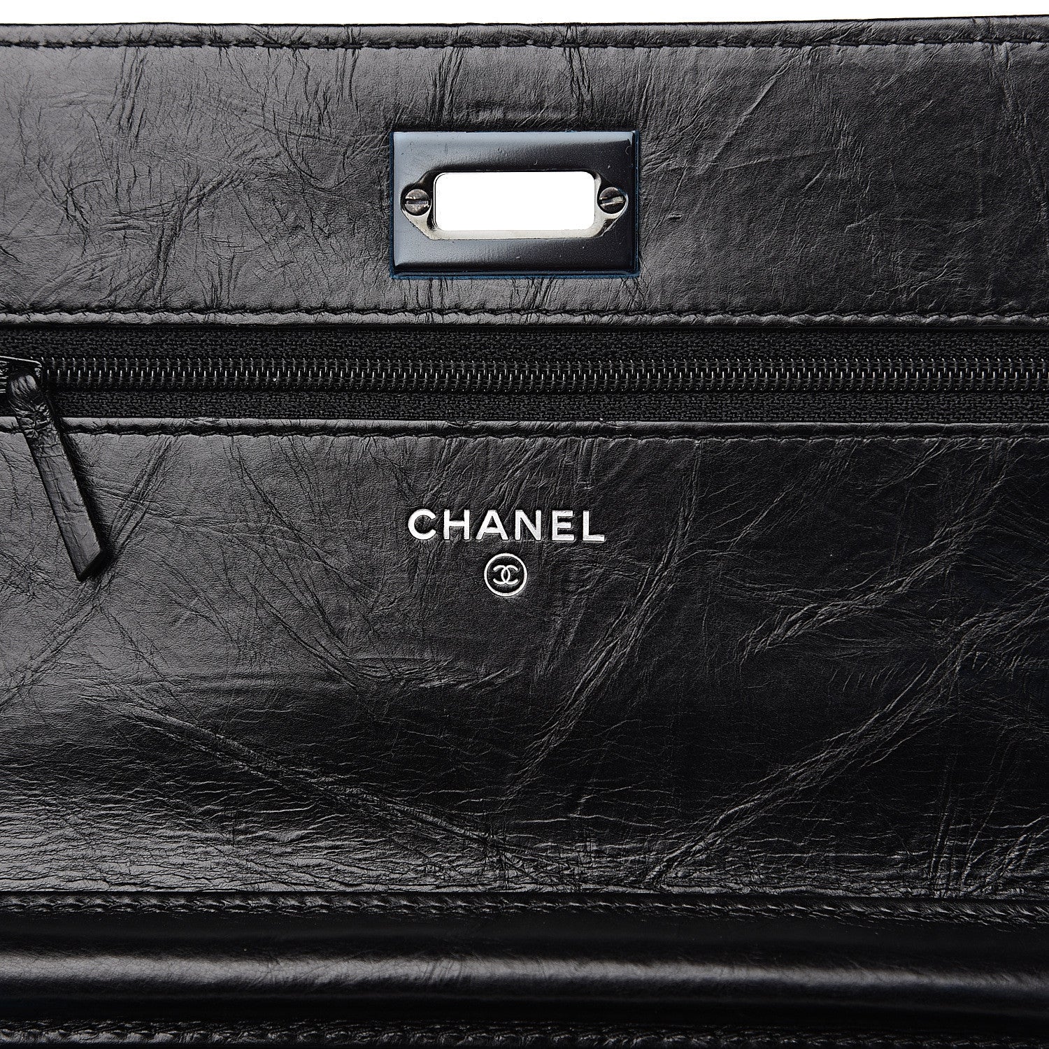 Chanel Aged Calfskin Quilted Reissue Wallet On Chain WOC So Black 5 of 9