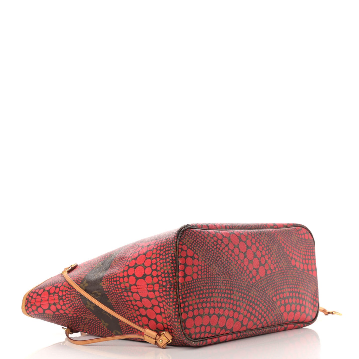 Monogram Kusama Waves Neverfull MM Red