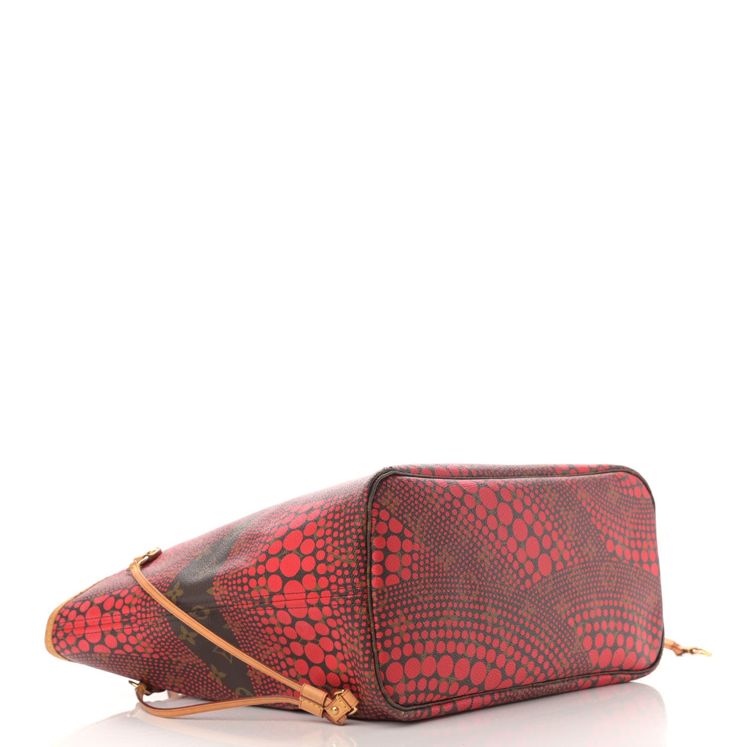 Louis Vuitton Monogram Kusama Waves Neverfull MM Red 4 of 12