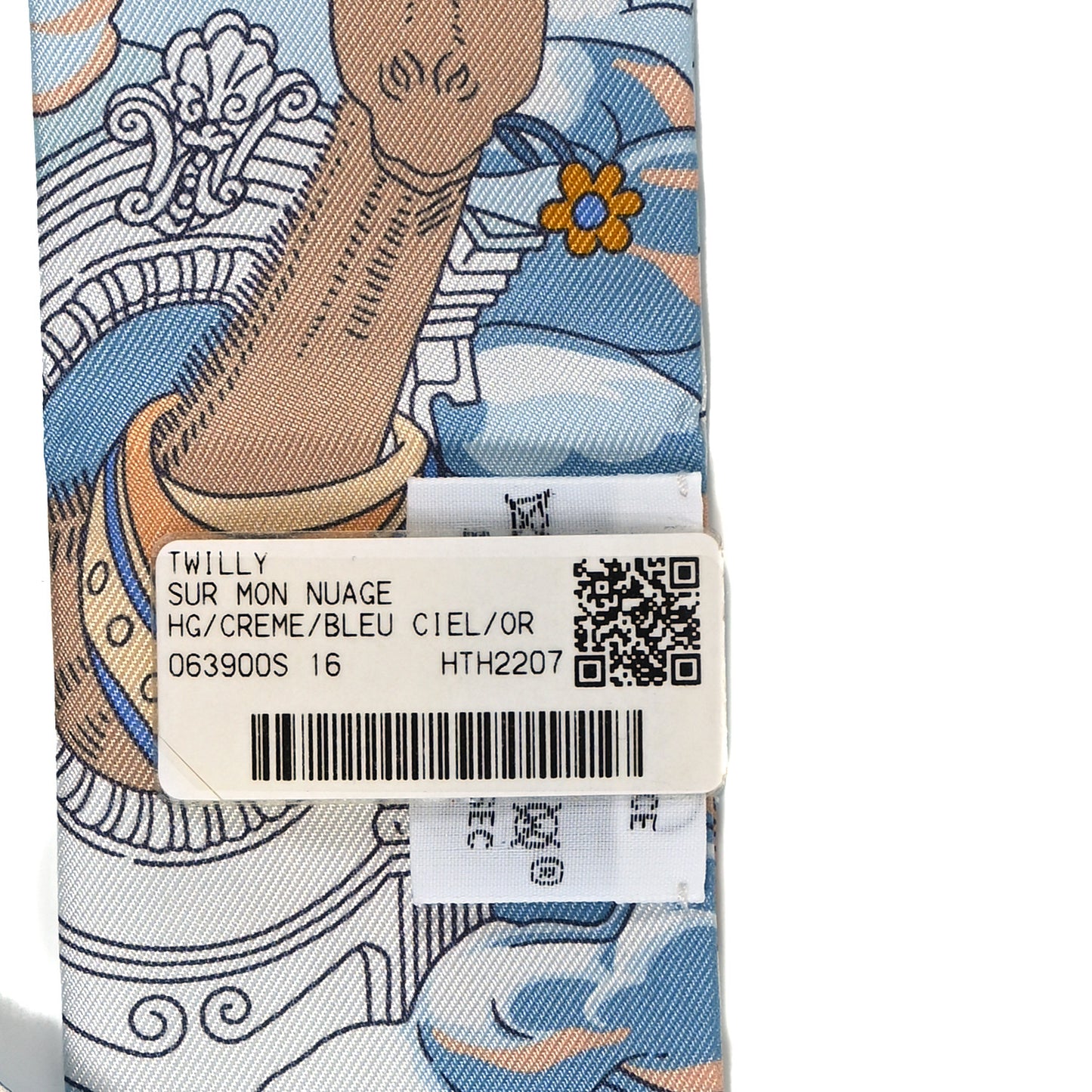 Silk Sur Mon Nuage Twilly Creme Bleu Ciel Orange