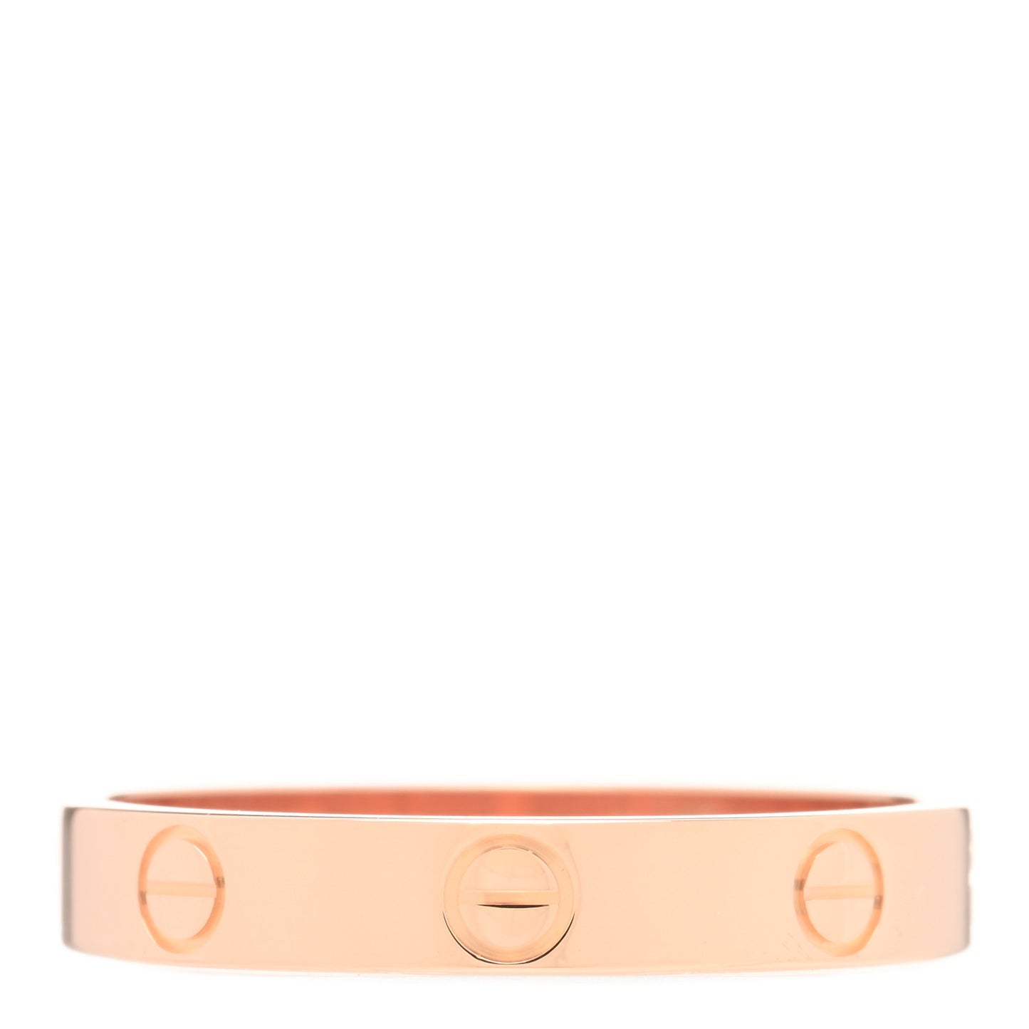 18K Pink Gold 3.5mm LOVE Wedding Band Ring 57 8