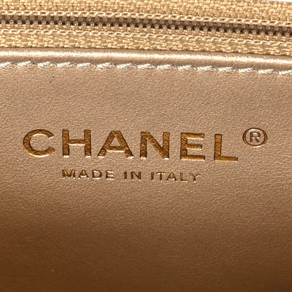 Chanel Lambskin Quilted CC Crystal Logo Chain Flap White 6 of 11