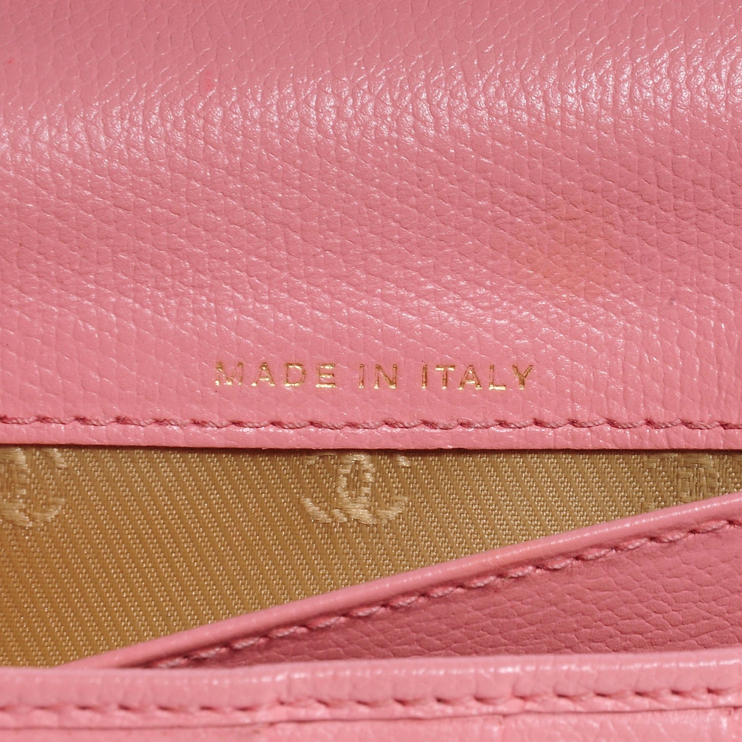 Leather Clutch Wallet Pink