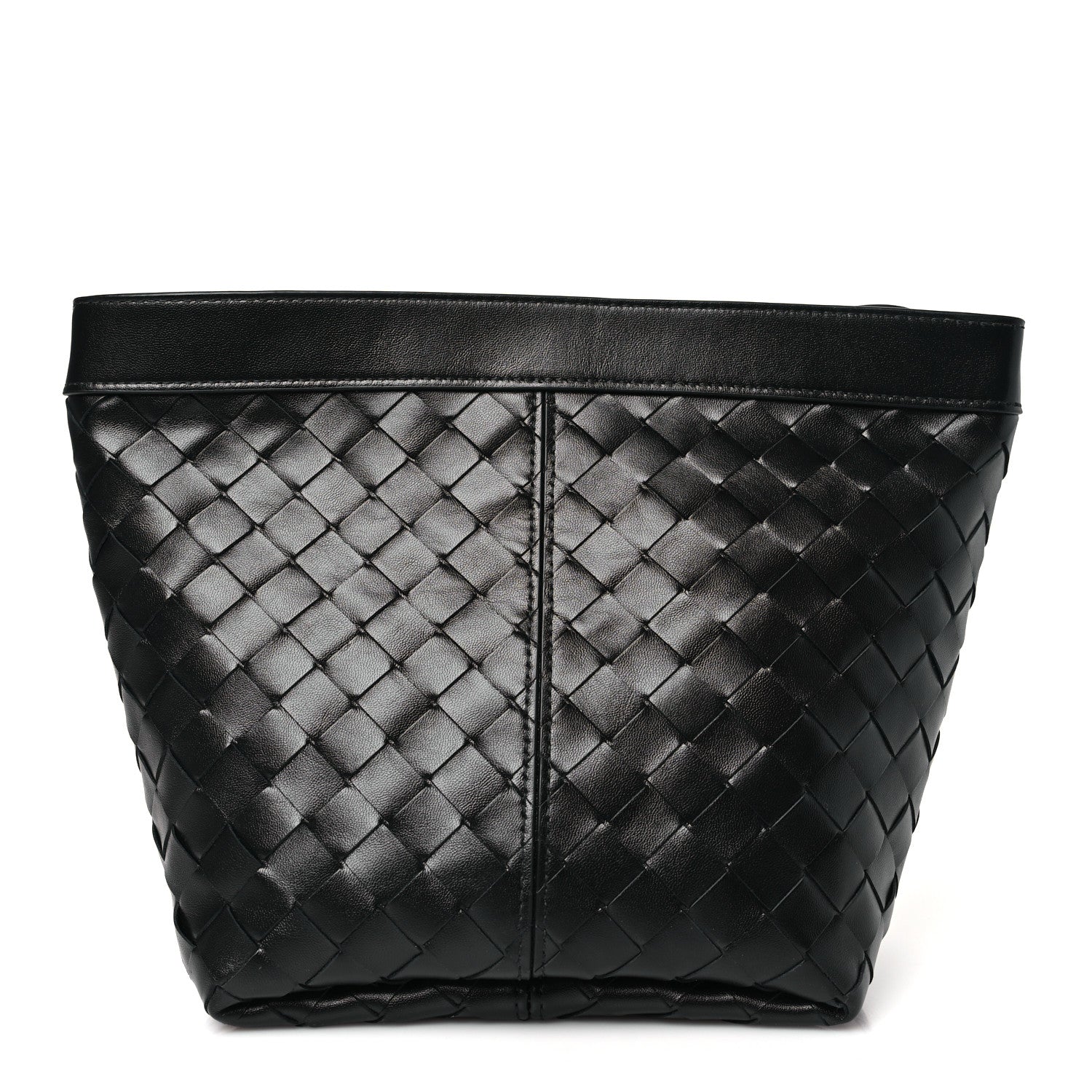 Bottega Veneta Nappa Intrecciato Medium Flip Flap Pouch Black 1 of 10