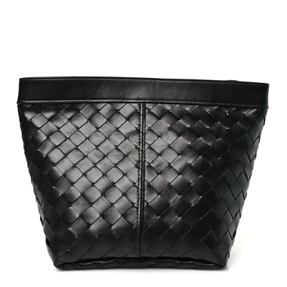 Bottega Veneta Nappa Intrecciato Medium Flip Flap Pouch Black 1 of 10