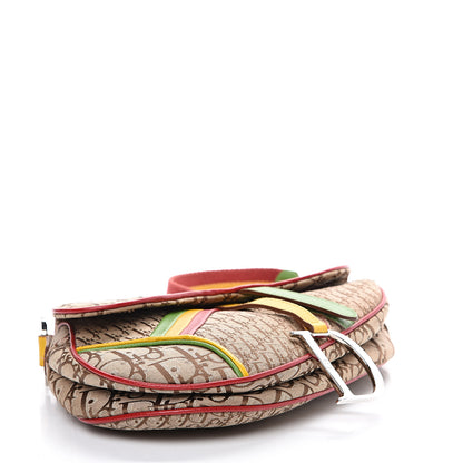 Christian Dior Monogram Rasta Saddle Bag Beige 3 of 10