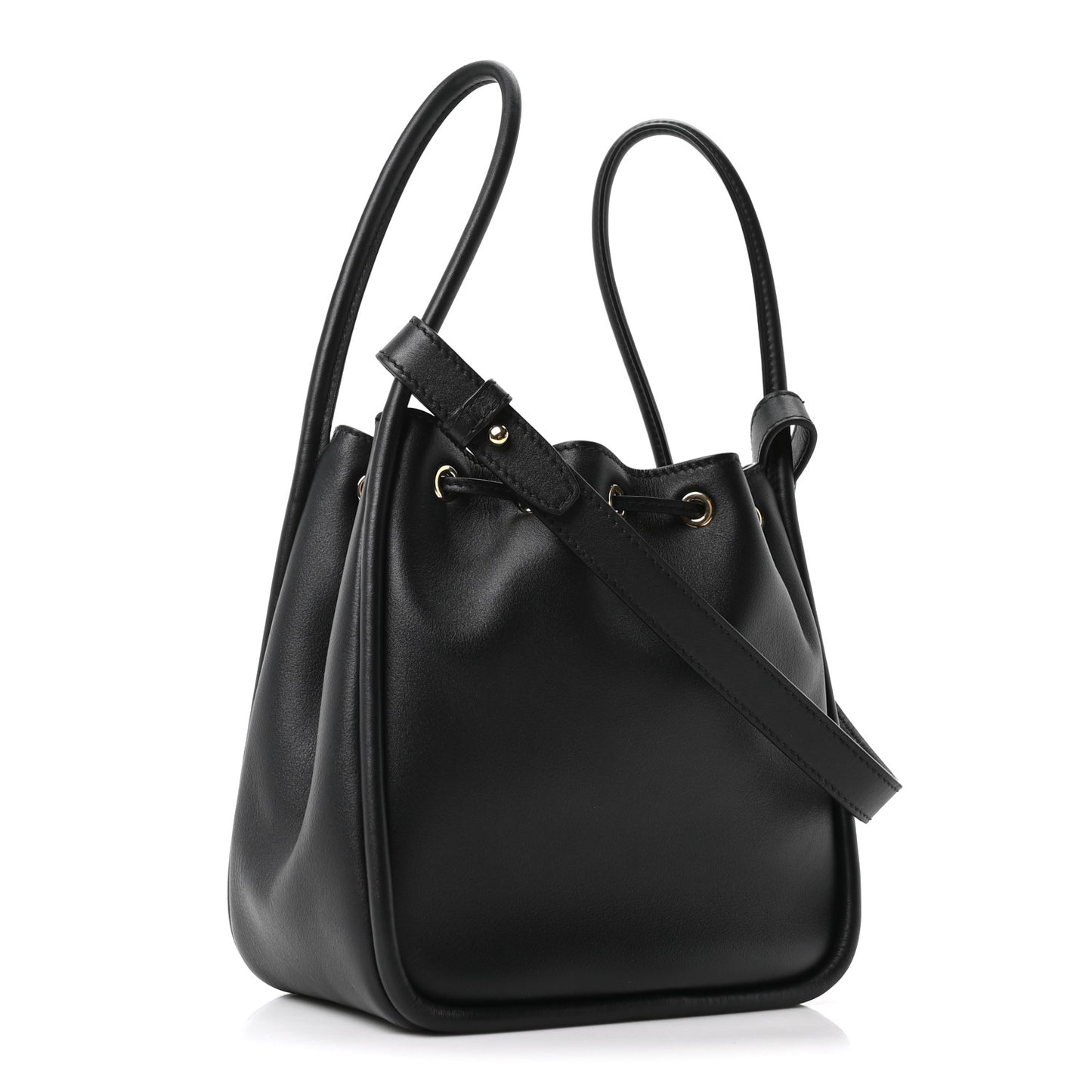 Soft Calfskin Mini Darling Bucket Bag Black
