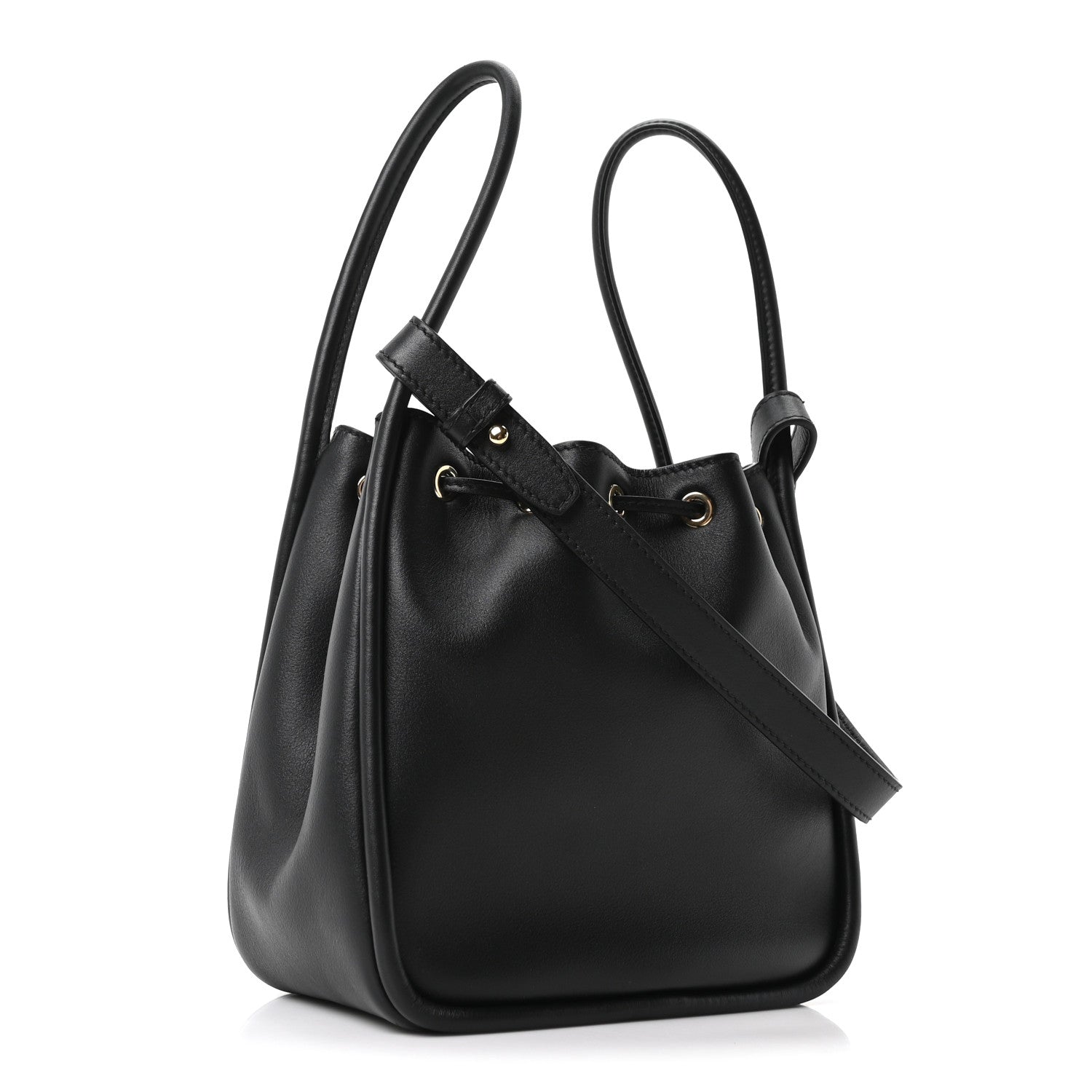 Prada Soft Calfskin Mini Darling Bucket Bag Black 3 of 10