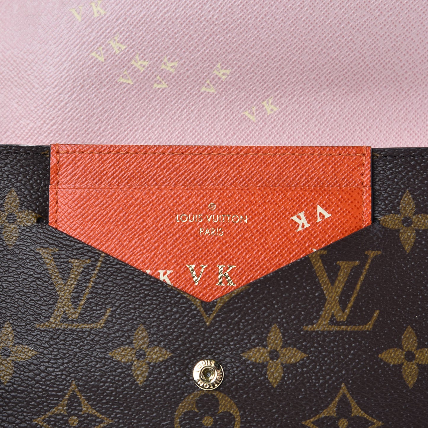 Monogram Jeanne Wallet Rose Ballerine