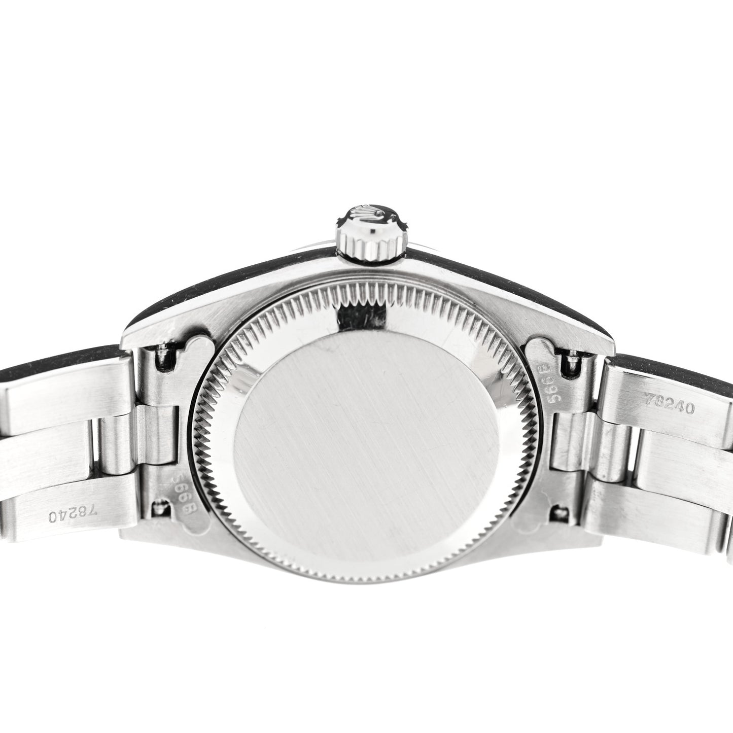 Stainless Steel 24mm Oyster Perpetual Datejust Watch Pink 76080