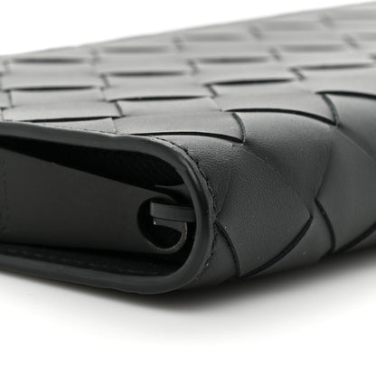 Bottega Veneta Nappa Intrecciato Zip Wallet Black 10 of 11