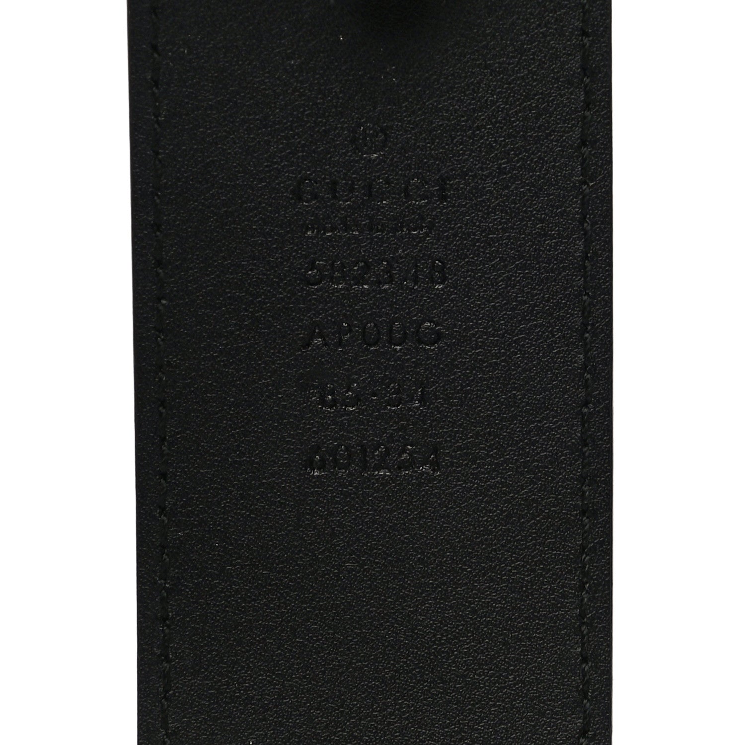 Gucci Moon Calfskin Scales Double G 40mm Belt 85 34 Black 4 of 10