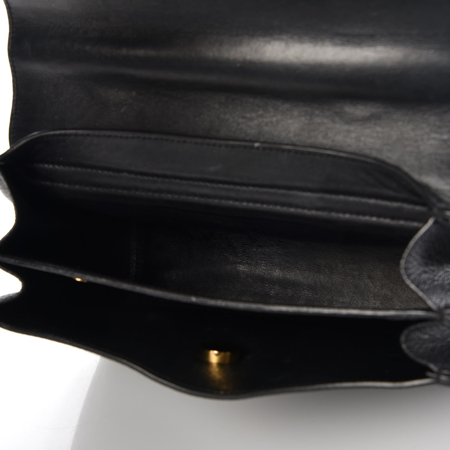 Saint Laurent Grained Calfskin Small Moujik Top Handle Bag Black 6 of 9