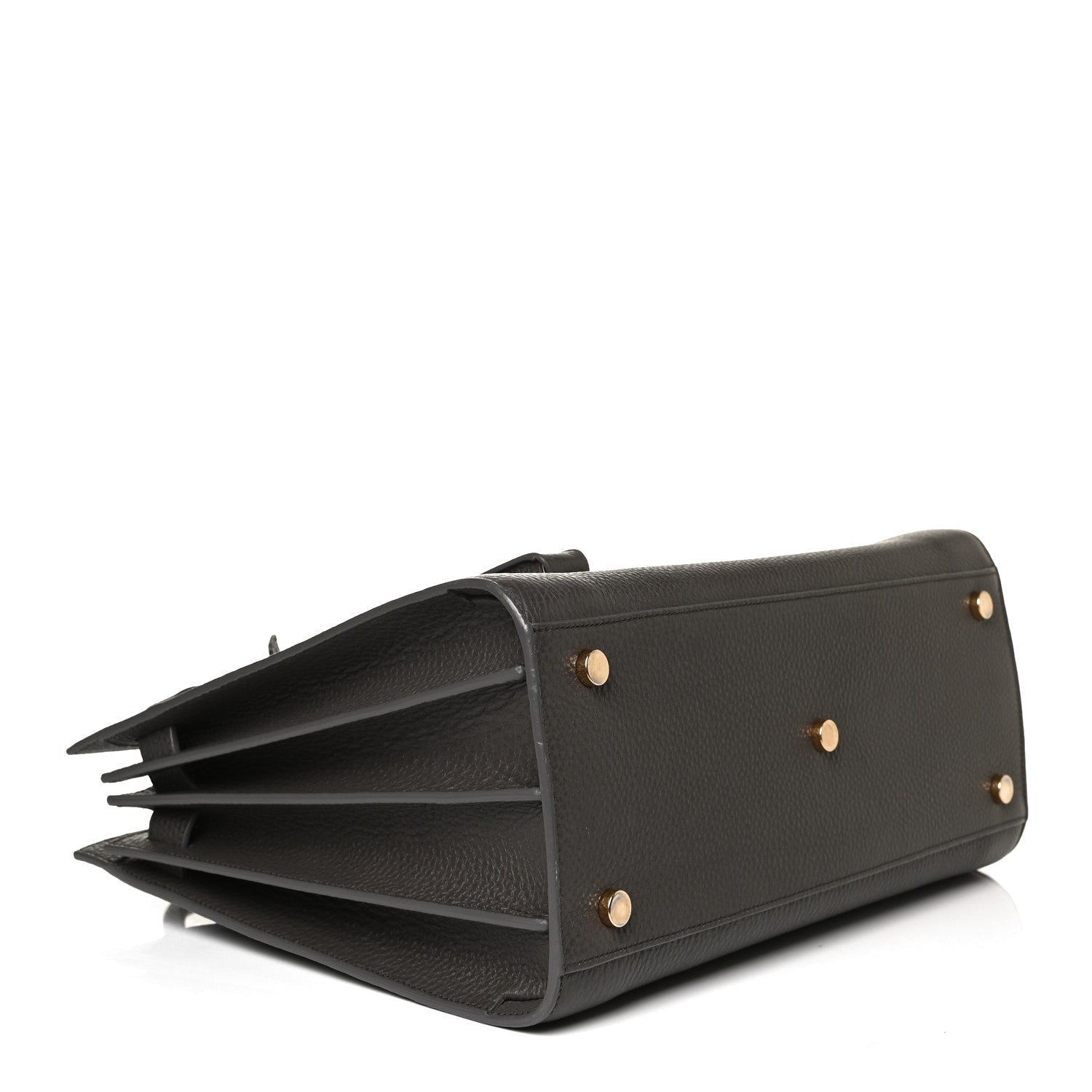 Saint Laurent Grained Calfskin Small Sac De Jour Charcoal 4 of 17
