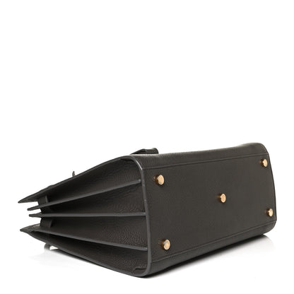 Saint Laurent Grained Calfskin Small Sac De Jour Charcoal 4 of 17