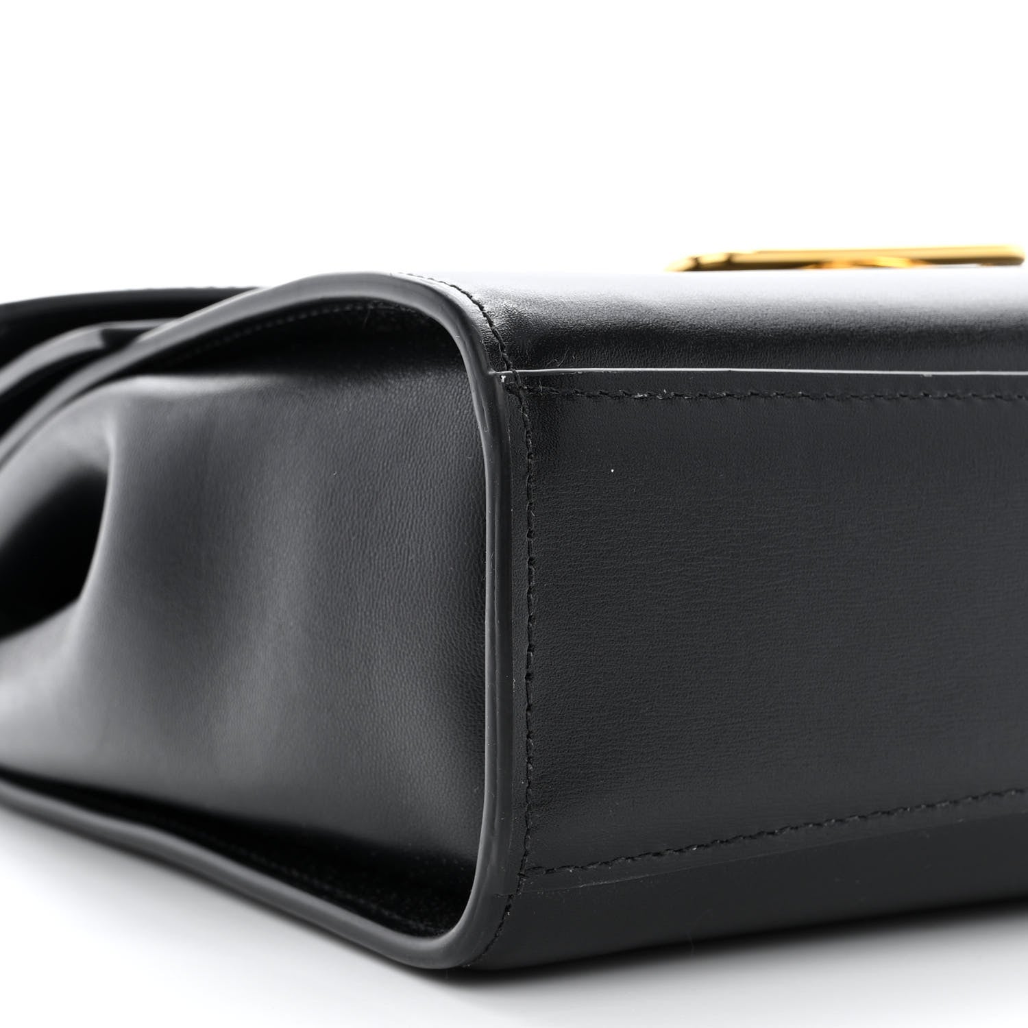Bottega Veneta Box Calfskin Nappa Clip Bag Black 9 of 10