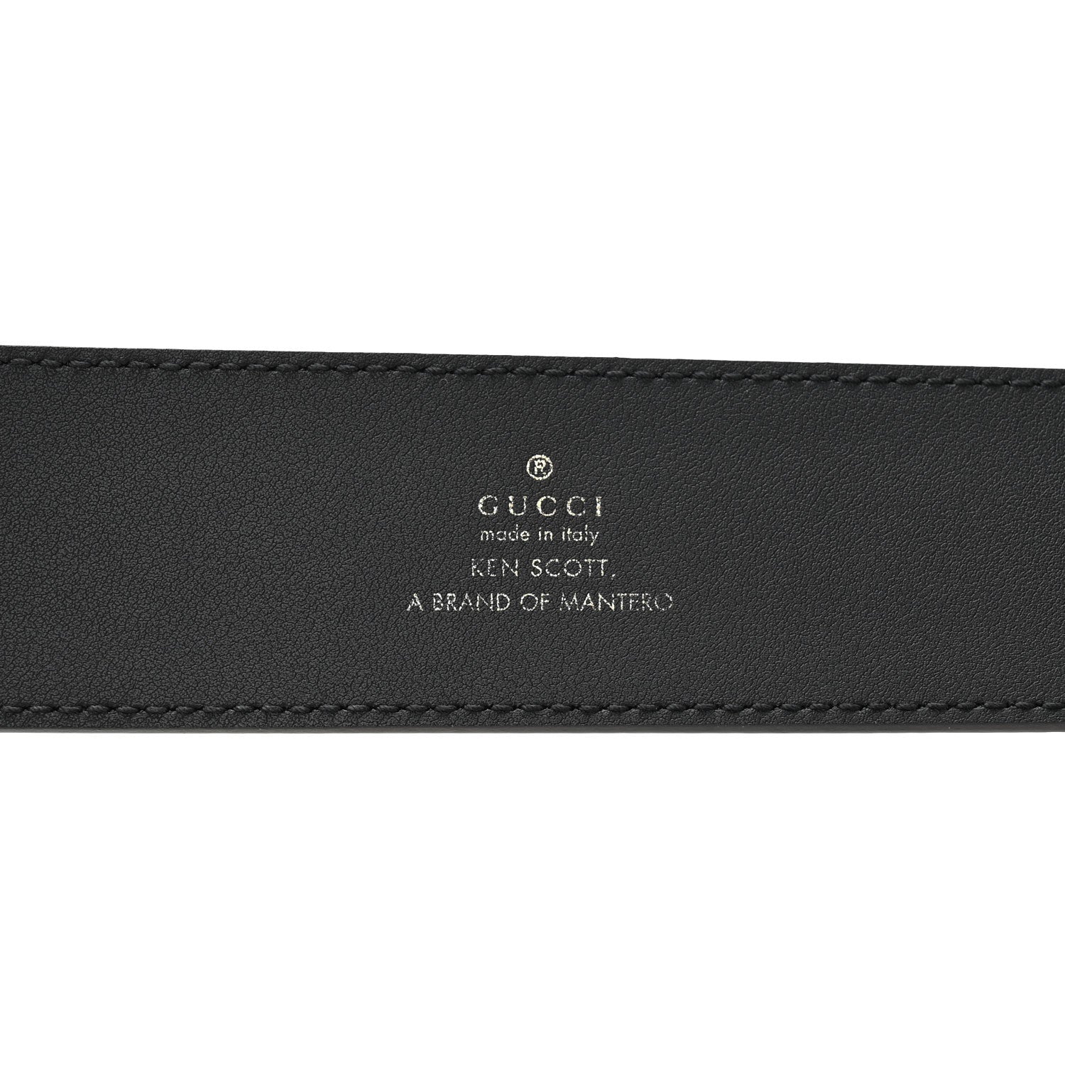 Gucci x Ken Scott Calfskin Double G 40mm Belt 80 32 Black Multicolor 3 of 8