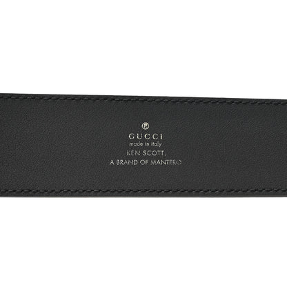 Gucci x Ken Scott Calfskin Double G 40mm Belt 80 32 Black Multicolor 3 of 8