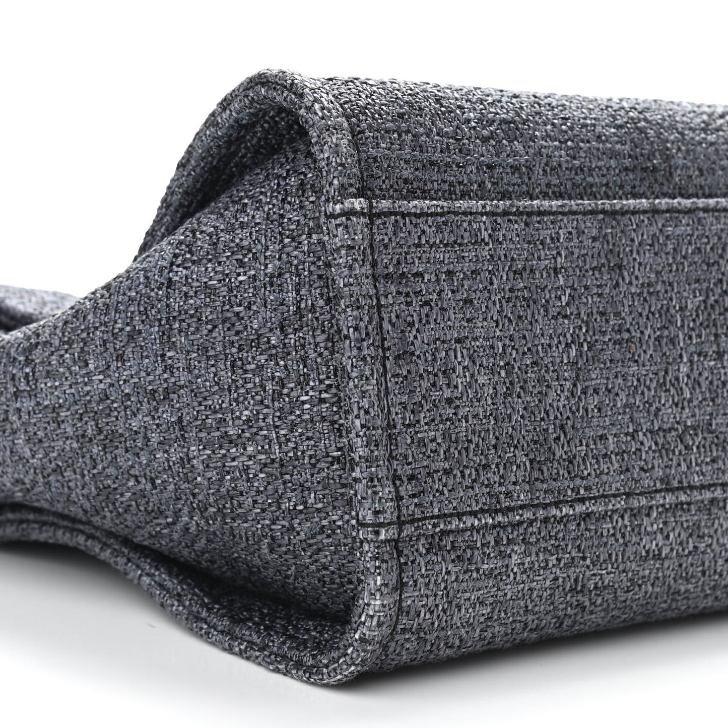 Lurex Boucle Small Deauville Tote Black