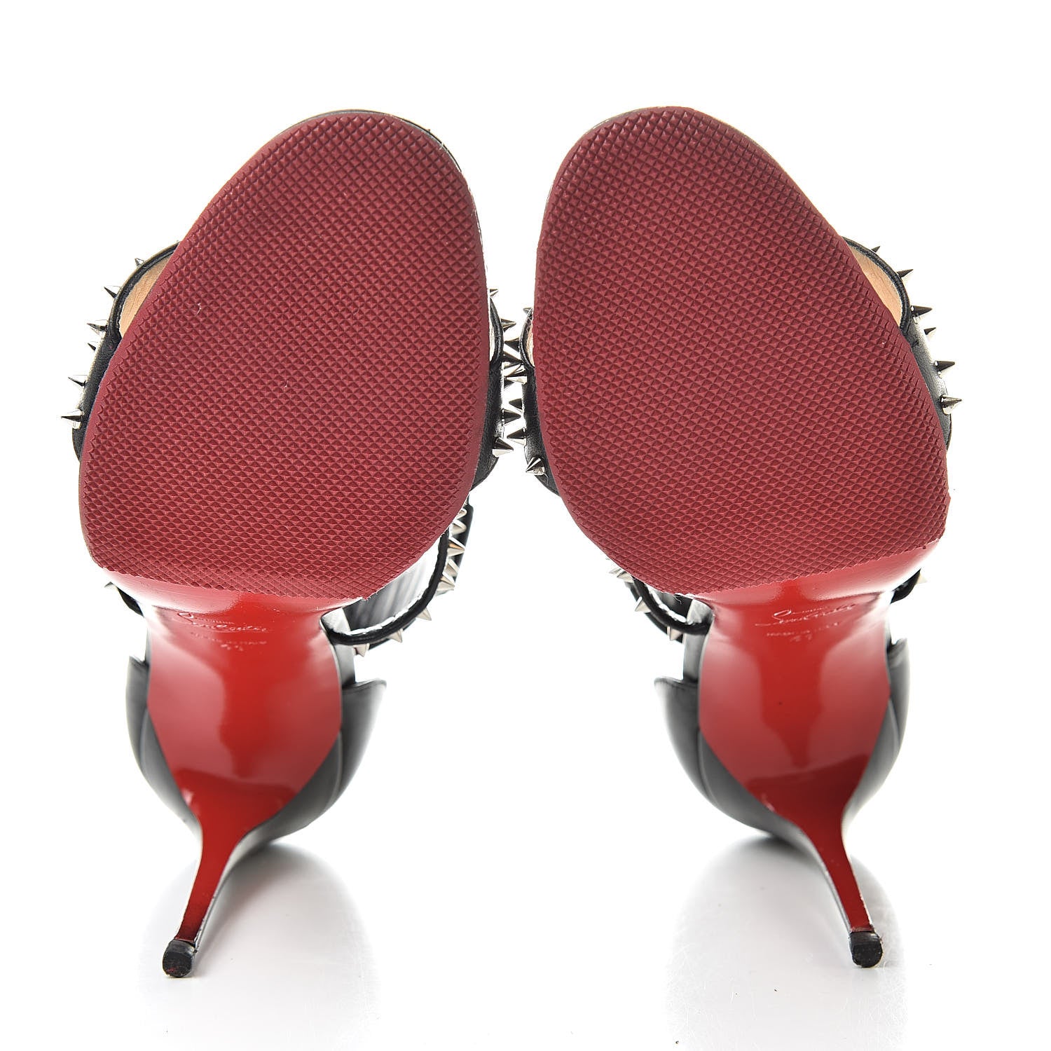 Christian Louboutin Calfskin Choca Spikes 100 Sandals 41 Black 5 of 13
