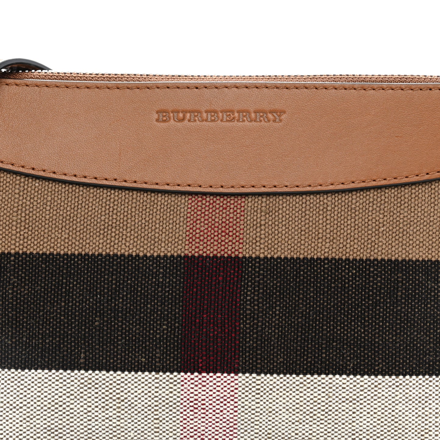 House Check Derby Peyton Crossbody Clutch Bag Tan