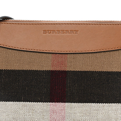 Burberry House Check Derby Peyton Crossbody Clutch Bag Tan 9 of 11