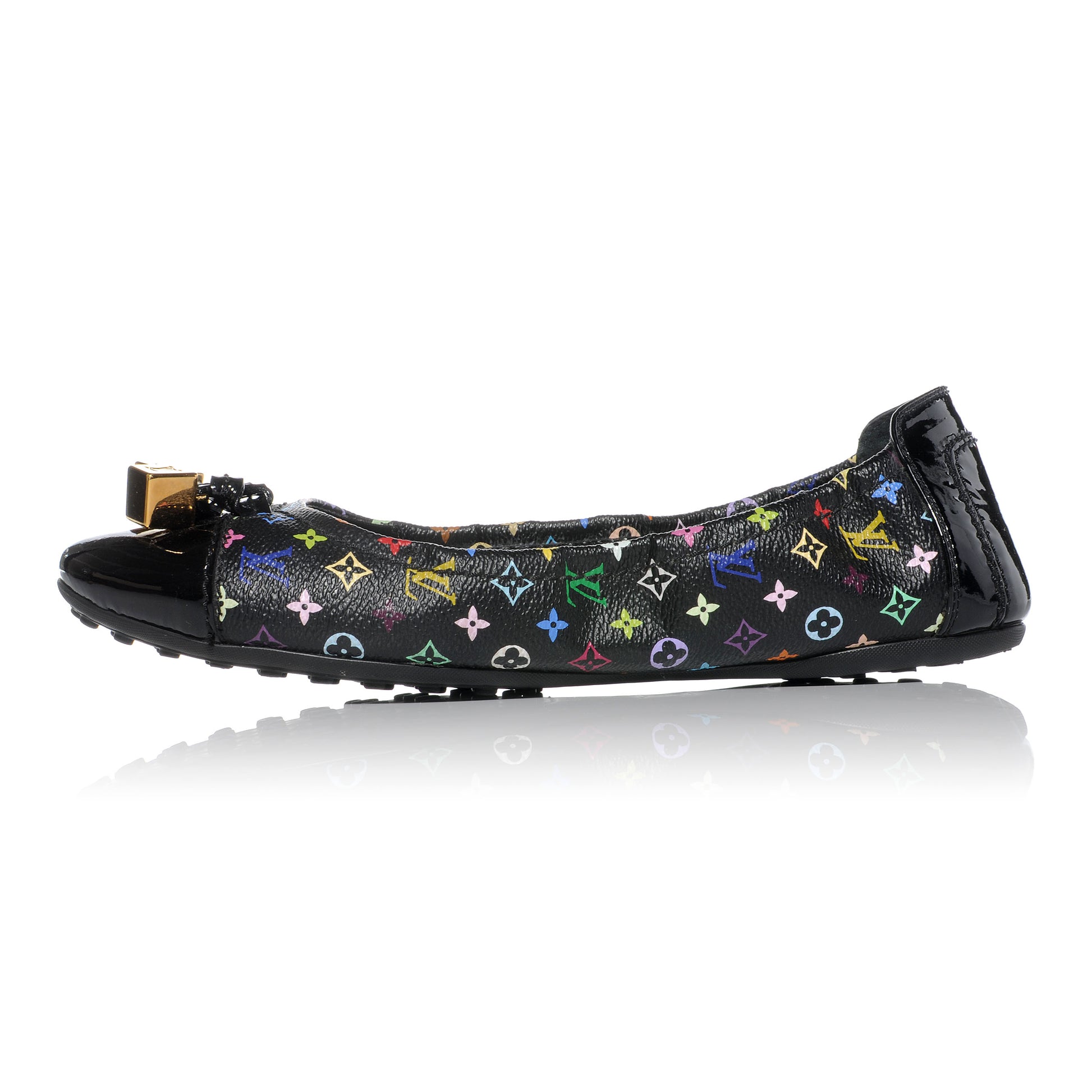 Louis Vuitton Monogram Multicolor LOVELY Ballet Flats Black 39 1 of 7