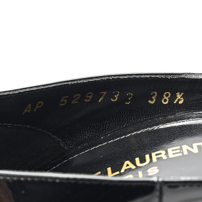 Saint Laurent Patent Calfskin Zoe 105 Pump 38.5 Black 9 of 10