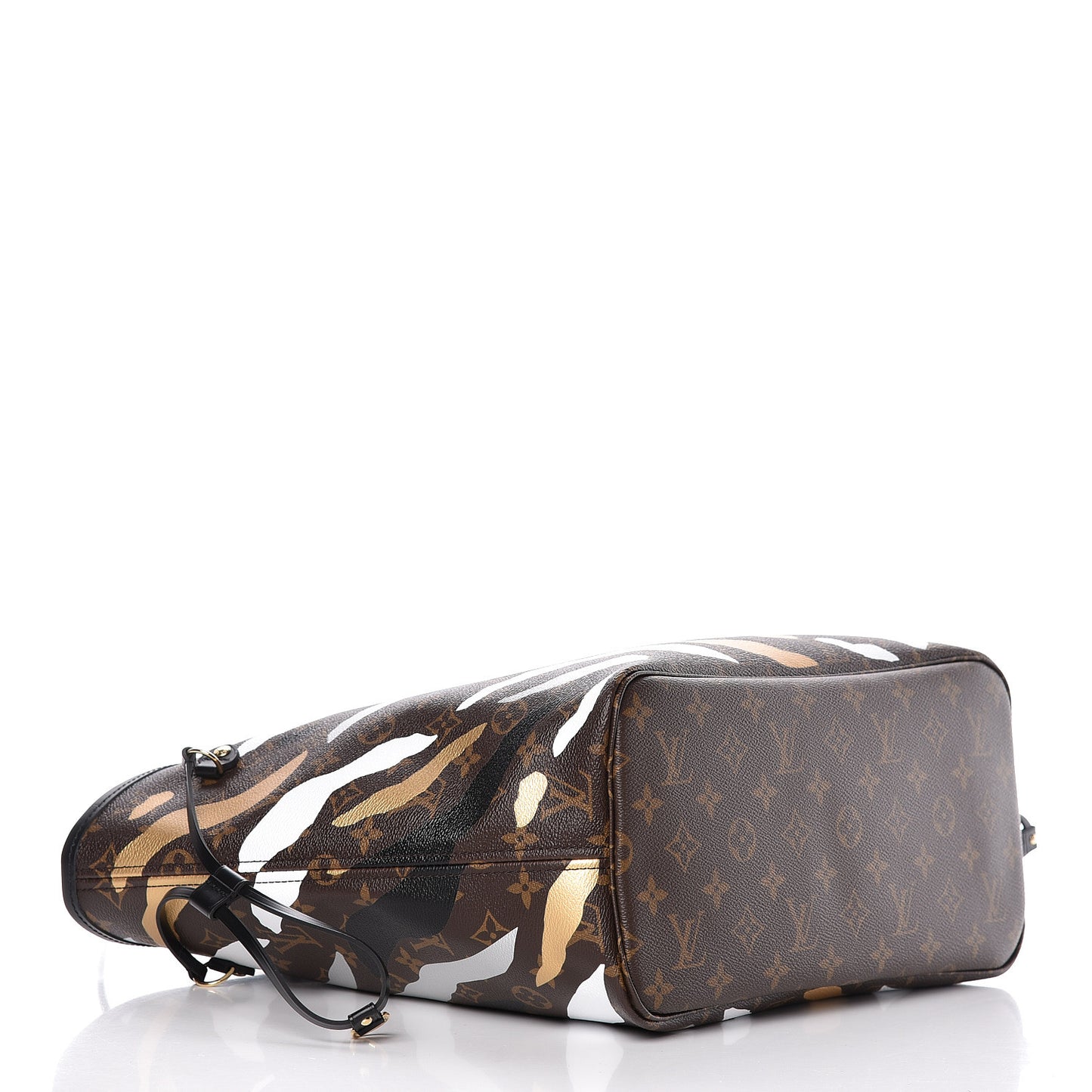 X LOL Monogram Neverfull MM Gold Silver