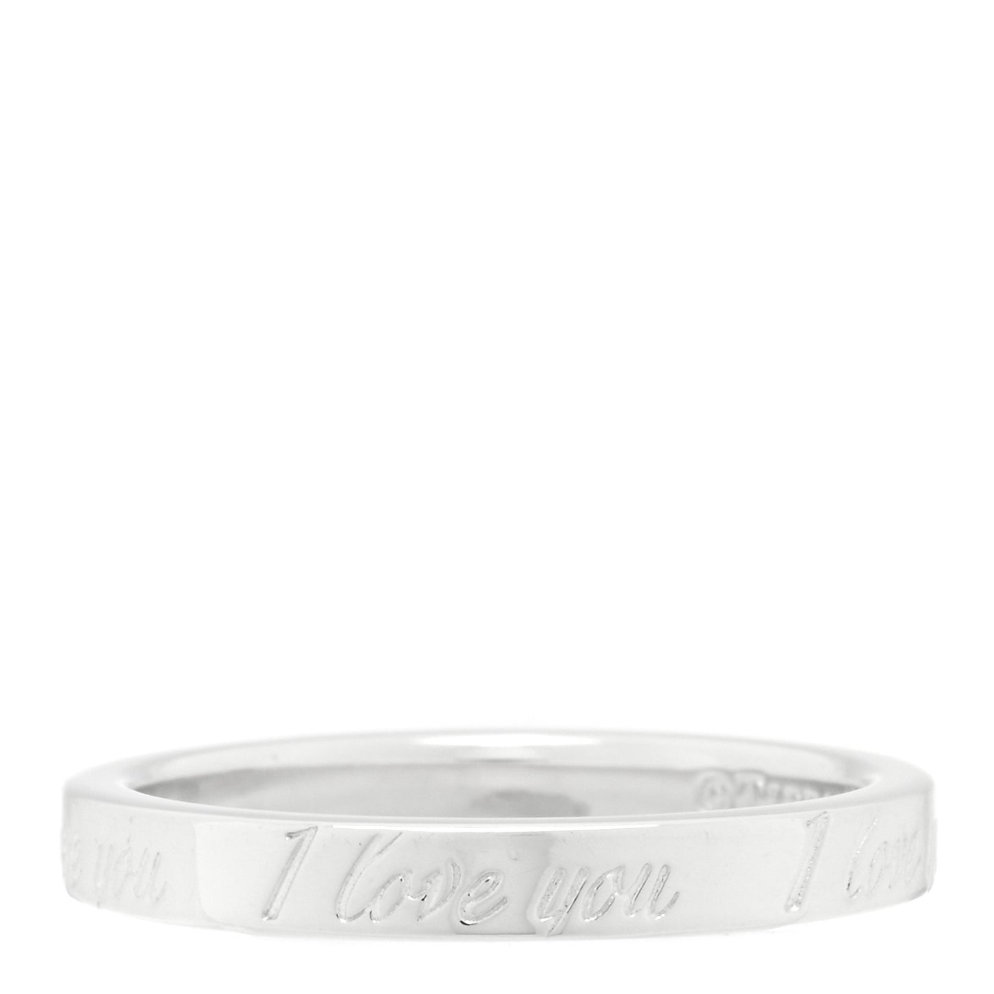 Sterling Silver I Love You Band Ring 51 5.75