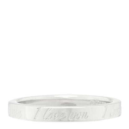 Tiffany Sterling Silver I Love You Band Ring 51 5.75 1 of 4
