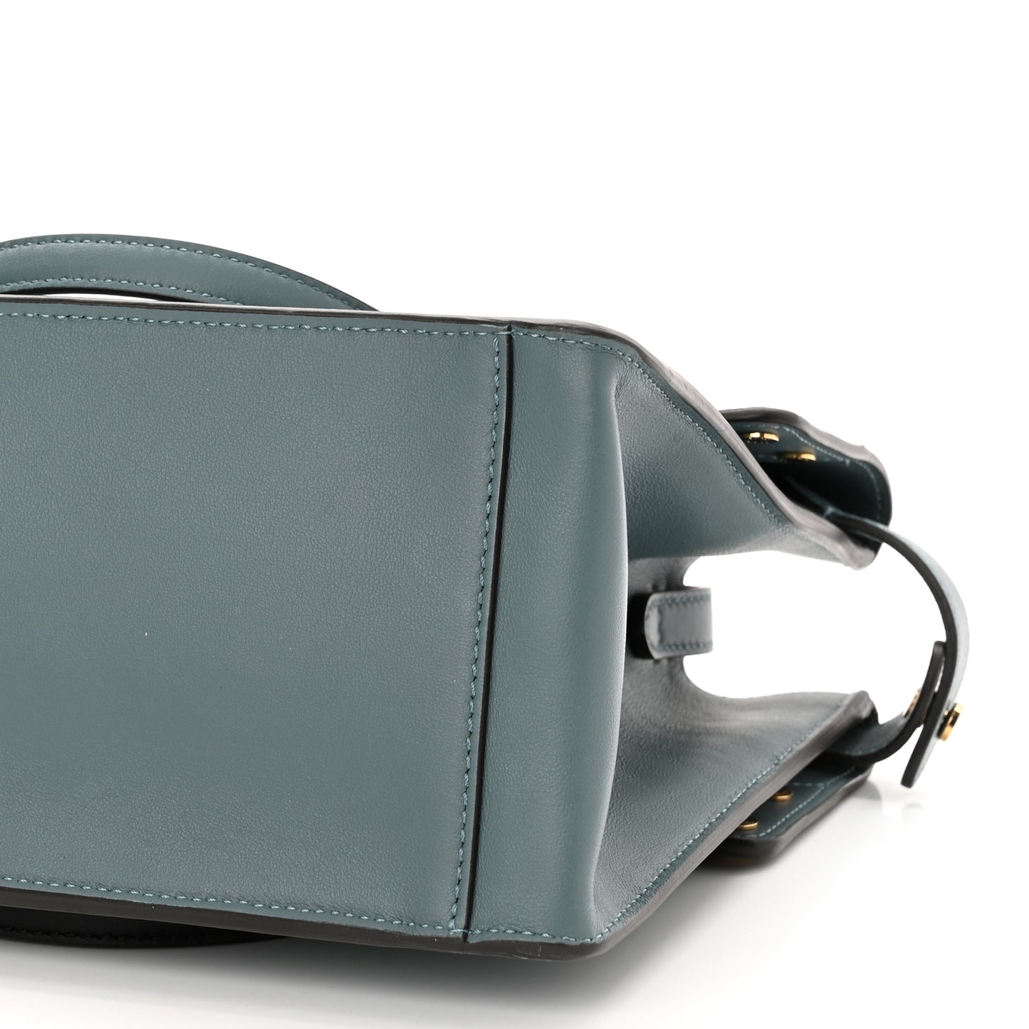 Vitello Grace Suede Small Flip Tote Azzurro Merlino Marrone Black