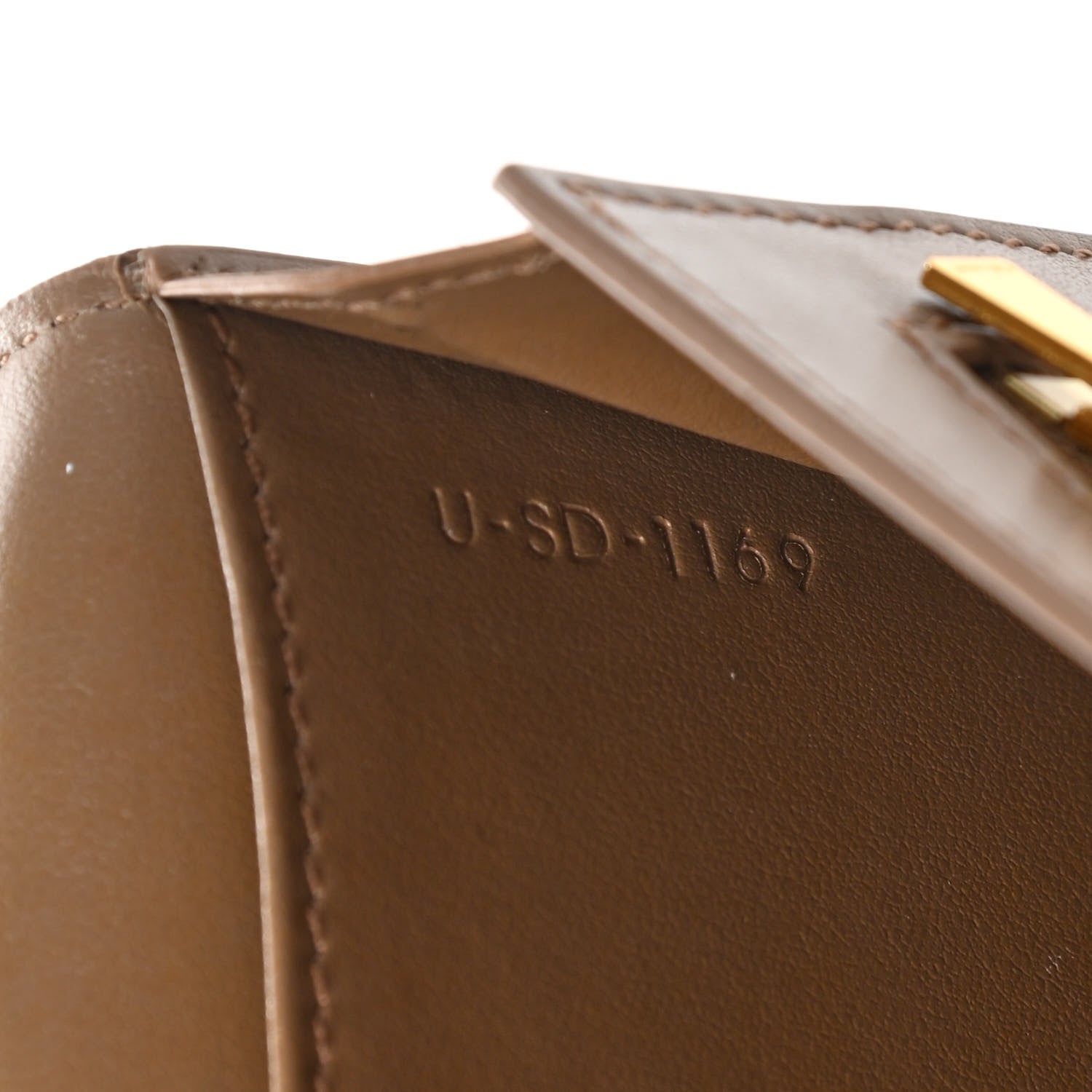 Celine Grained Calfskin Large Multifunction Strap Wallet Taupe 8 of 9