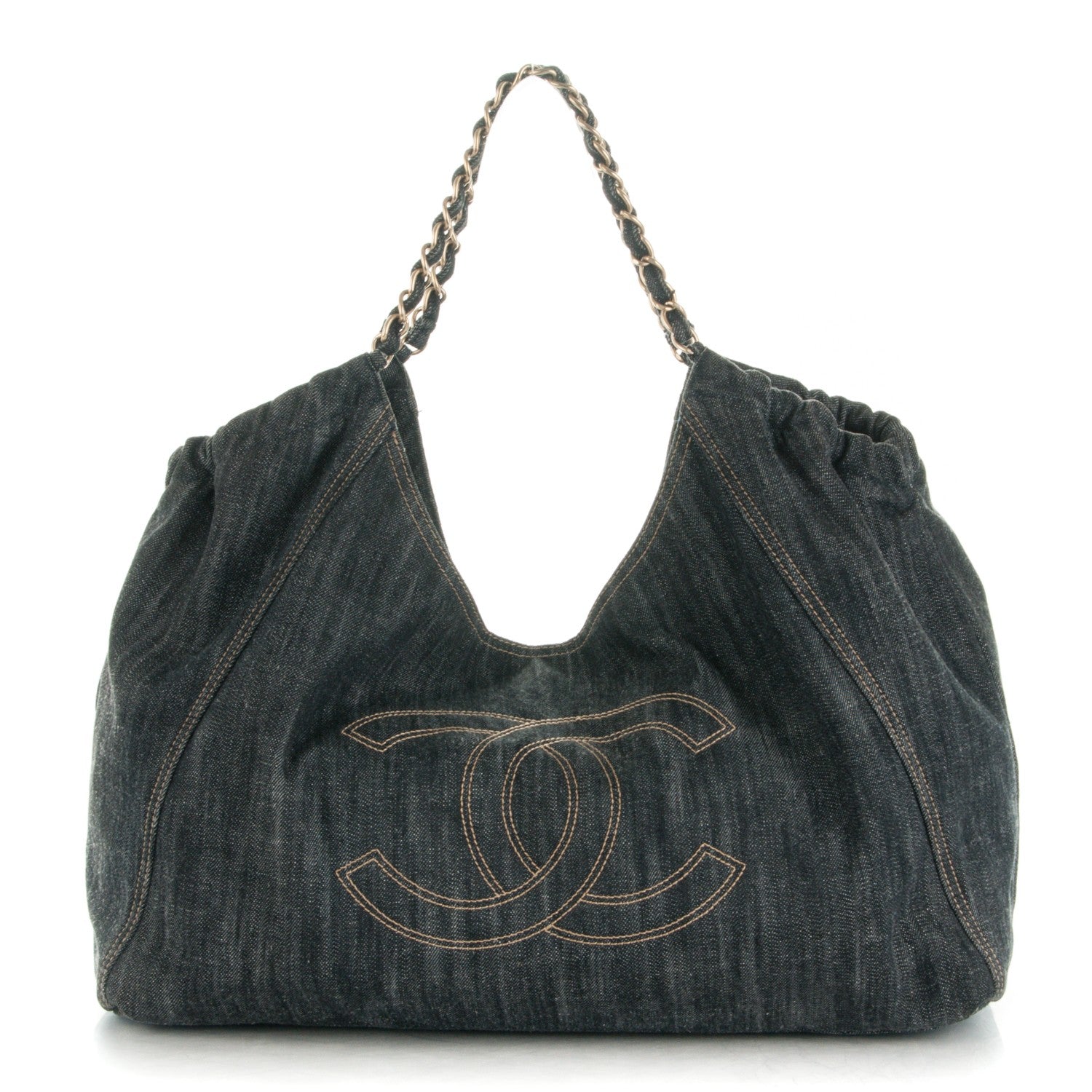 Chanel Denim XL Coco Cabas Tote Blue 1 of 7