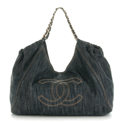 Chanel Denim XL Coco Cabas Tote Blue 1 of 7