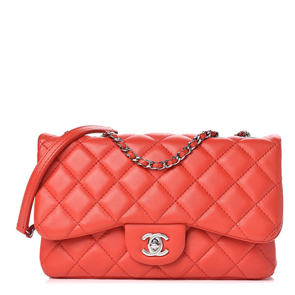 Chanel Lambskin Quilted Flap Red 1 of 10