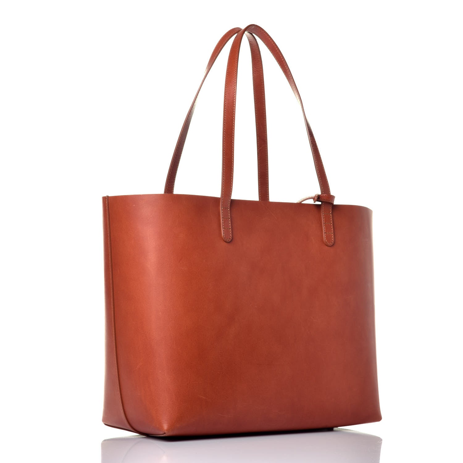 Mansur Gavriel Calfskin Large Shopping Tote Brandy Avion 2 of 7