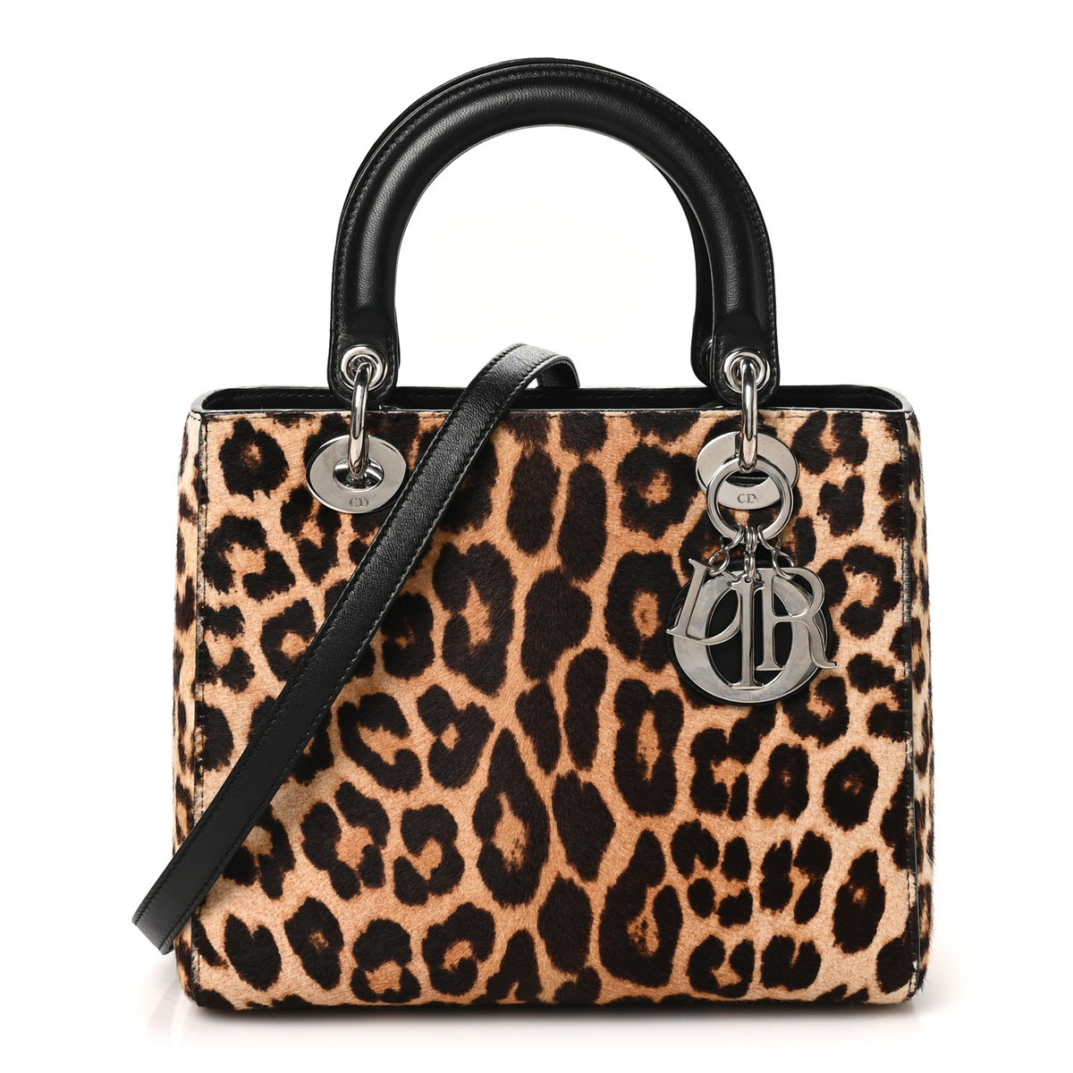 Christian Dior Pony Hair Leopard Print Medium Lady Dior 1 of 10